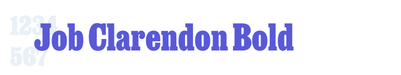 Job Clarendon Bold-related font