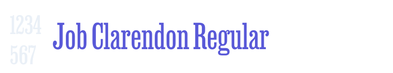 Job Clarendon Regular-related font