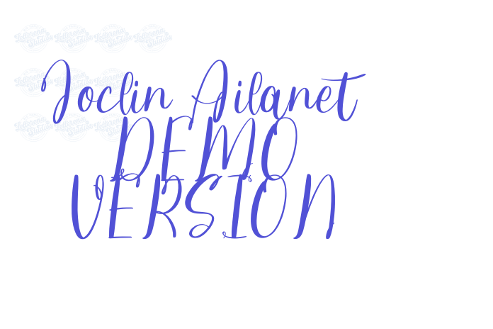 Joclin Ailanet DEMO VERSION font download