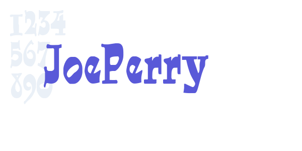 JoePerry font free