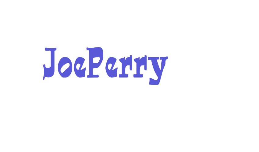 JoePerry Font Download