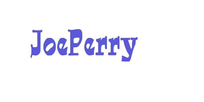 JoePerry Font Download