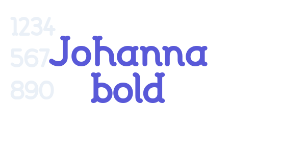 Johanna bold font