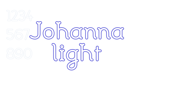 Johanna light font free