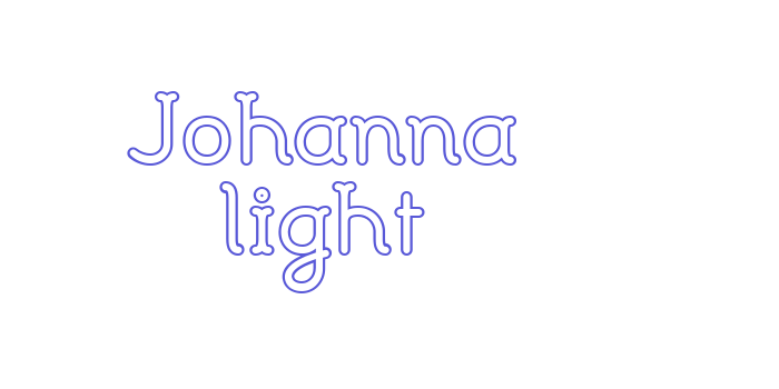 Johanna light Font Download