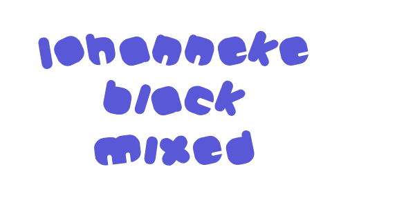 Johanneke Black Mixed font free