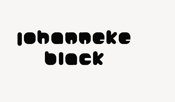 Johanneke Black Font