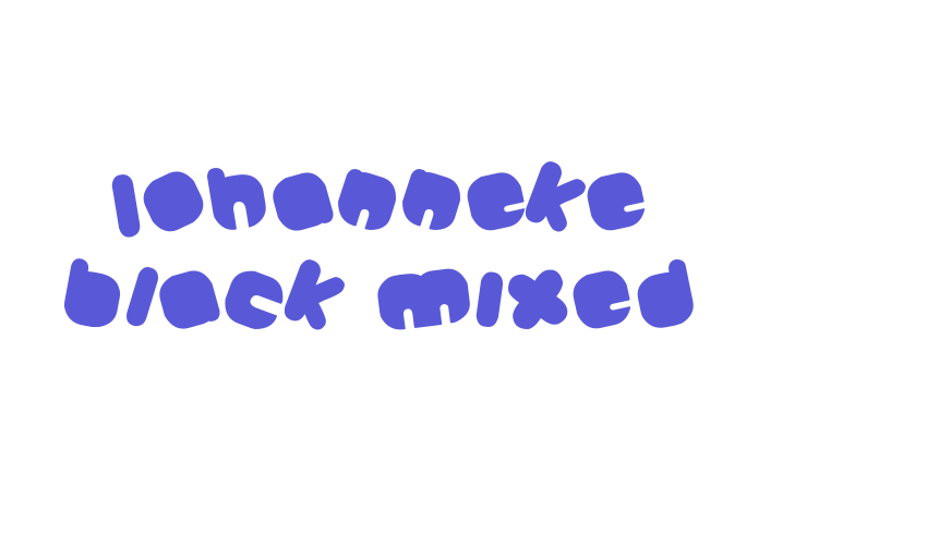 Johanneke Black Mixed Font Download