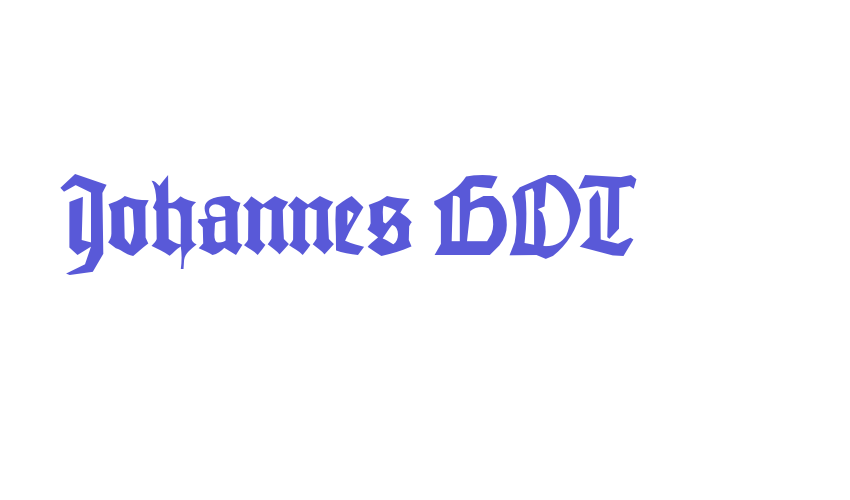 Johannes GOT Font Download