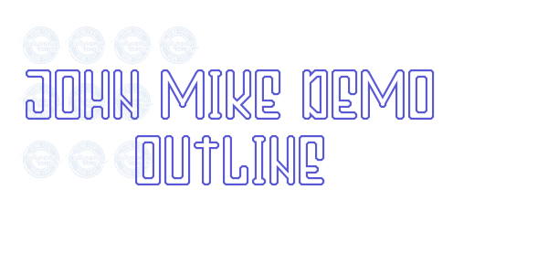 John Mike Demo Outline font free