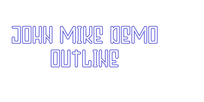 John Mike Demo Outline Font Download