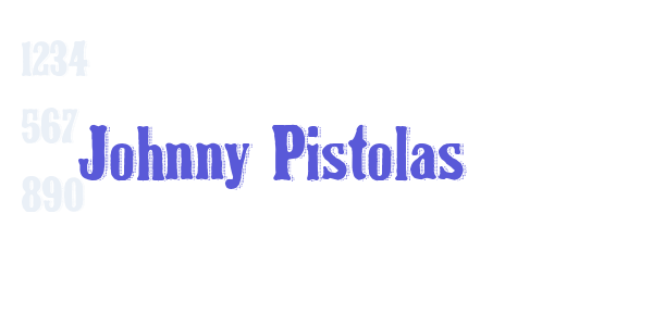 Johnny Pistolas font free