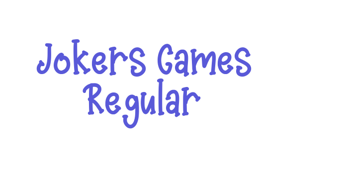 Jokers Games Regular Font Download