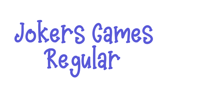 Jokers Games Regular Font