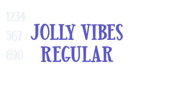 Jolly Vibes Regular font