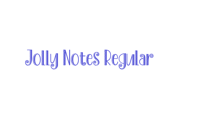 Jolly Notes Regular Font Download