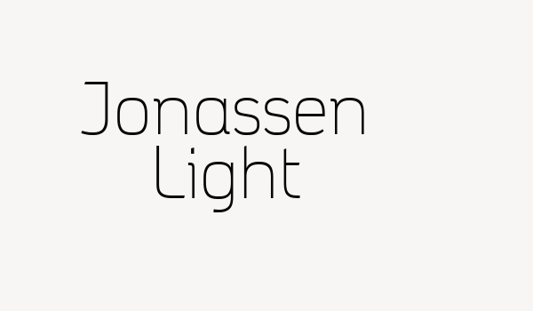 Jonassen Light Font