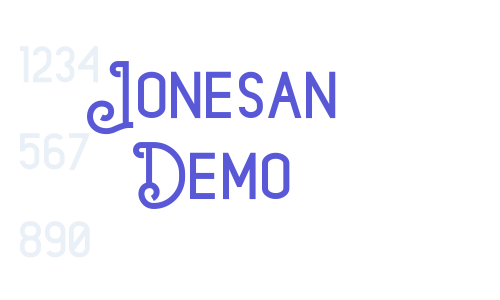 Jonesan Demo Font Download