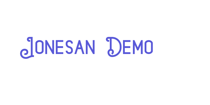 Jonesan Demo Font Download