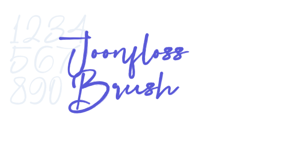 Joonfloss Brush font free