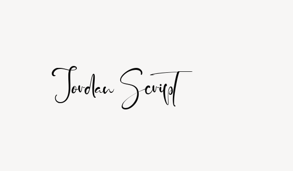 Jordan Script Font