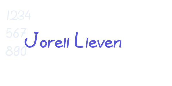 Jorell Lieven font