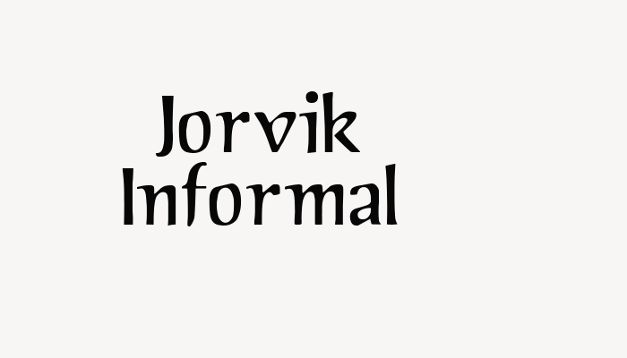 Jorvik Informal font download