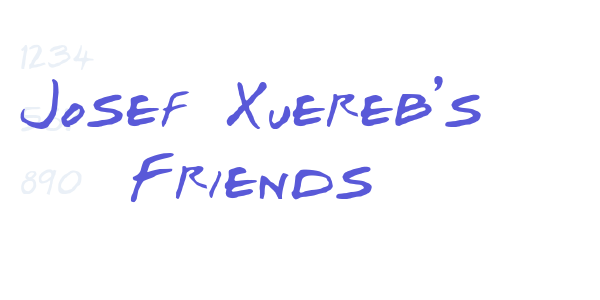 Josef Xuereb’s Friends font free