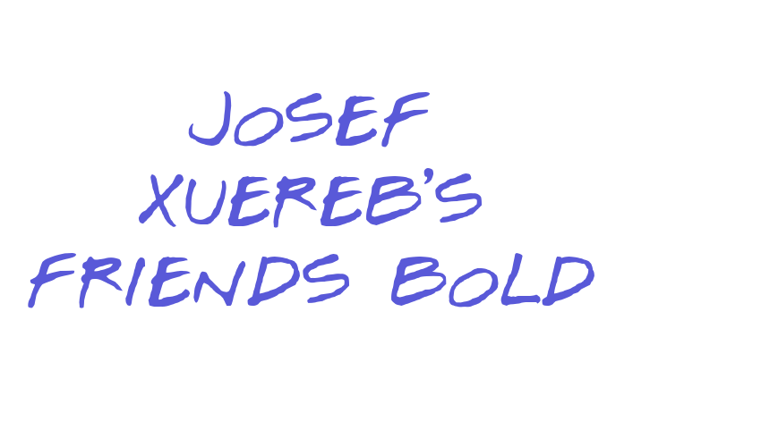 Josef Xuereb’s Friends Bold Font Download