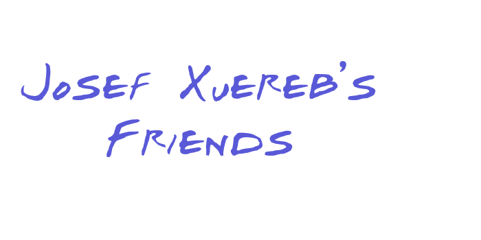 Josef Xuereb’s Friends Font Download