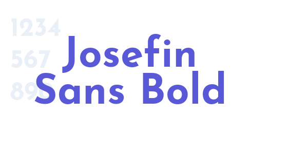 Josefin Sans Bold font free