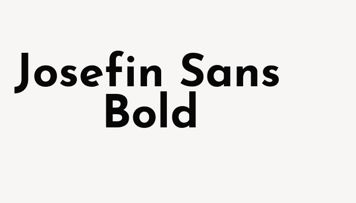 Josefin Sans Bold font download