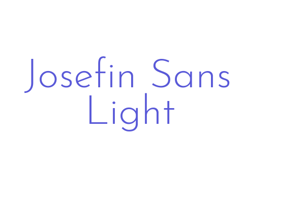 Josefin Sans Light Font