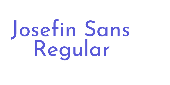 Josefin Sans Regular Font Download