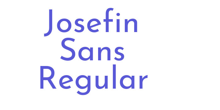 Josefin Sans Regular Font