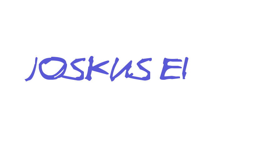 Joskus Ei Font