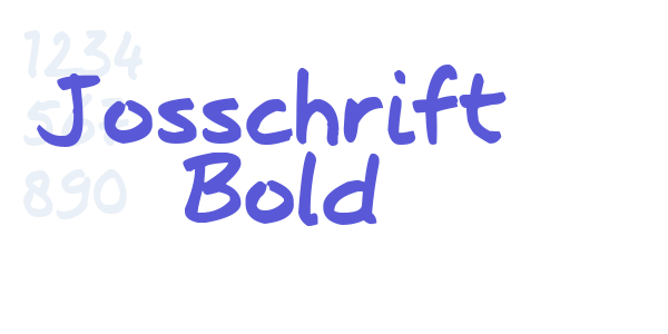 Josschrift Bold font free