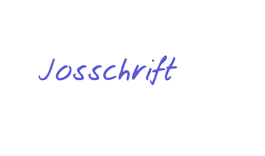 Josschrift Font