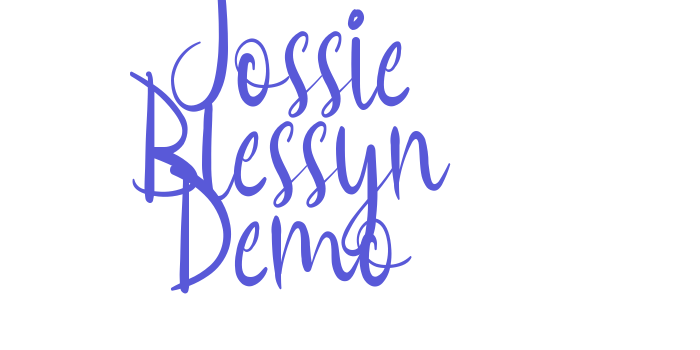 Jossie Blessyn Demo Font