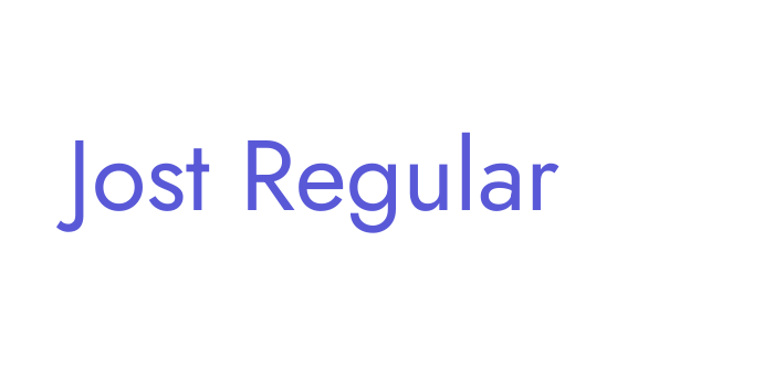 Jost Regular Font Download