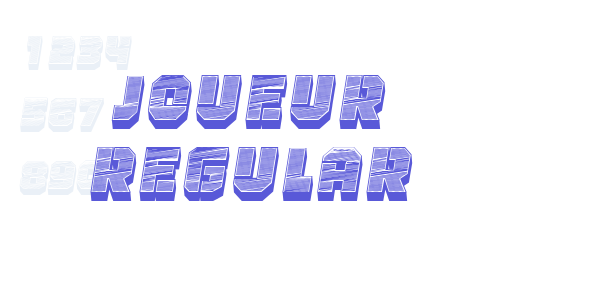 Joueur Regular font free