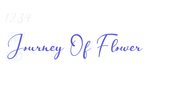 Journey Of Flower font free