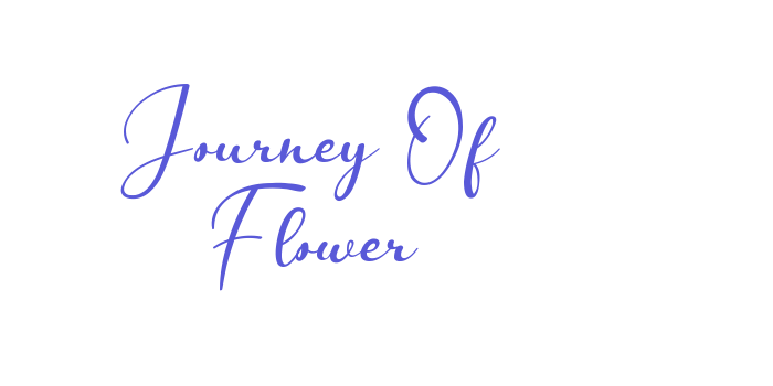 Journey Of Flower Font