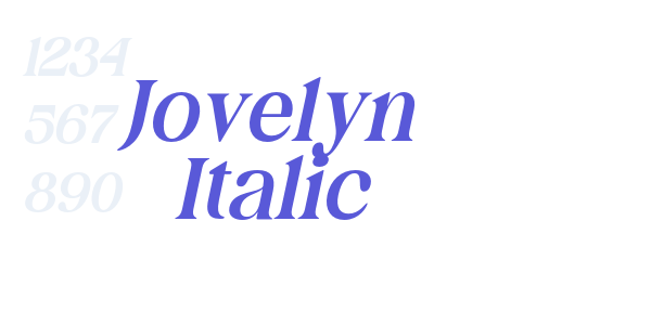 Jovelyn Italic font free