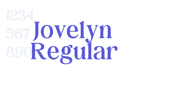 Jovelyn Regular font free