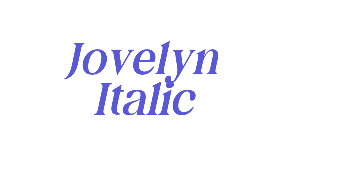 Jovelyn Italic Font Download