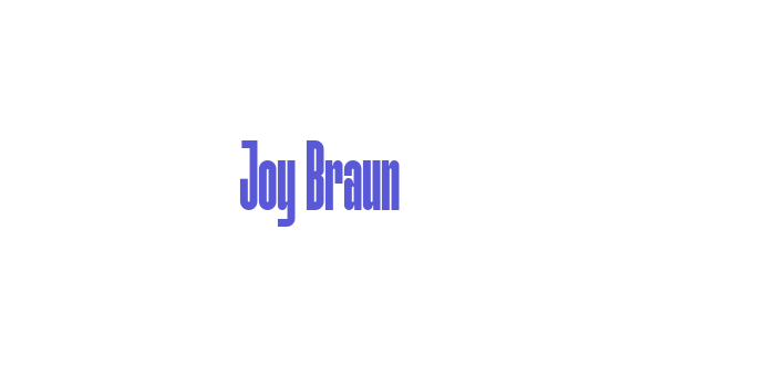 Joy Braun Font Download