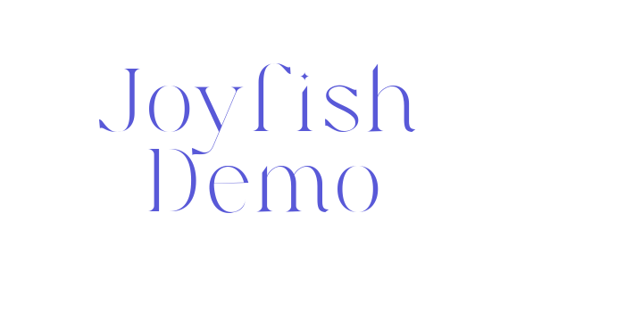 Joyfish Demo Font