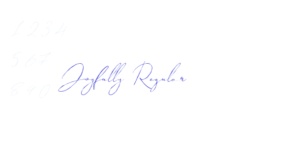 Joyfully Regular font