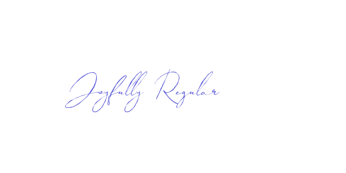 Joyfully Regular Font